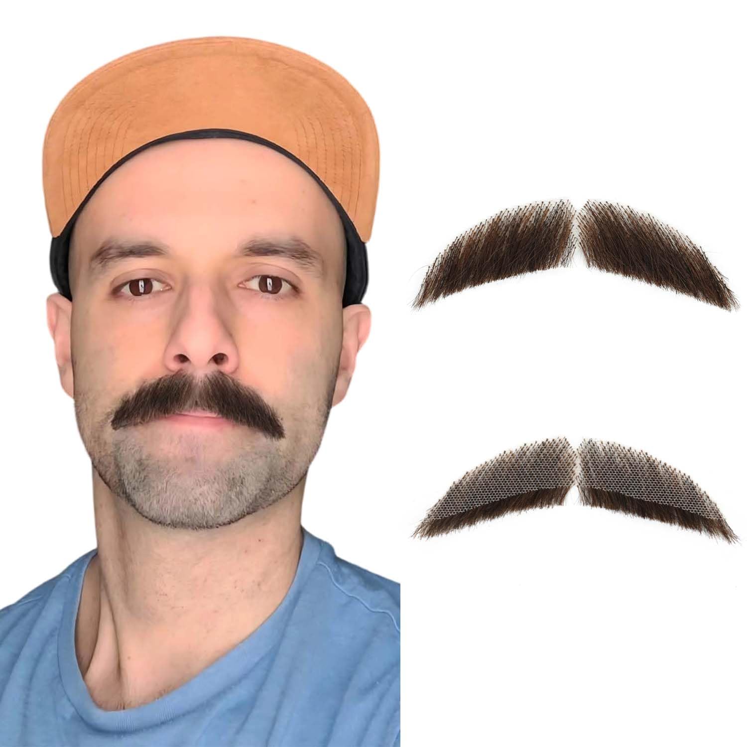 YAOARA Fake Beard 100% Human Hair Realistic Mustache colorvay Human Hair Full Hand Tied Facial Hair YAOARA Fake Beard 100% Human Hair Realistic Mustache colorvay Human Hair Full Hand Tied Facial Hair